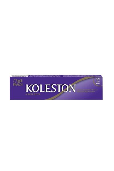 Wella Koleston Tüp Saç Boyası 3/0 Koyu Kahve