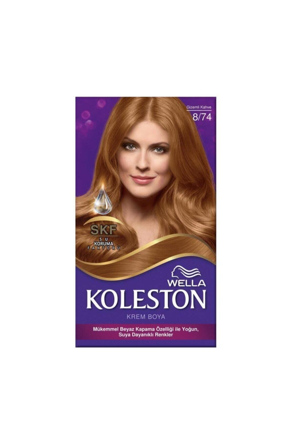 Wella Koleston Kit Saç Boyası 8/74 Gizemli Kahve
