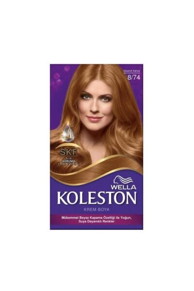 Wella Koleston Kit Saç Boyası 8/74 Gizemli Kahve
