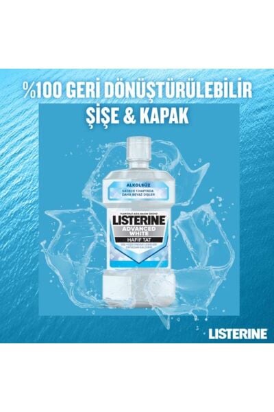 Listerine Ağız Bakım Suyu Advanced White Hafif Tat 500 ml