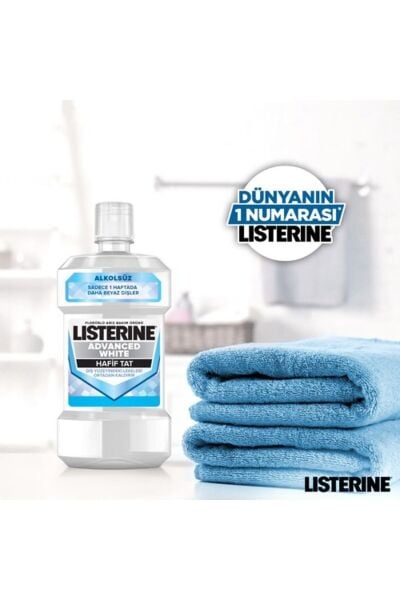 Listerine Ağız Bakım Suyu Advanced White Hafif Tat 500 ml