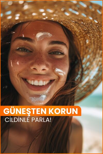 Ceremony UVA-UVB Yüksek Koruma Doğal Görünümlü Hızlı Emilen 50+SPF Güneş Kremi Yağlı Ciltler 50ml