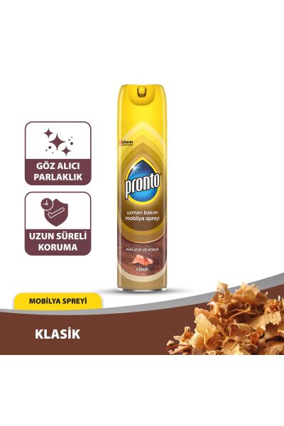 Pronto Ahşap Temizleyici Sprey Klasik 300 Ml