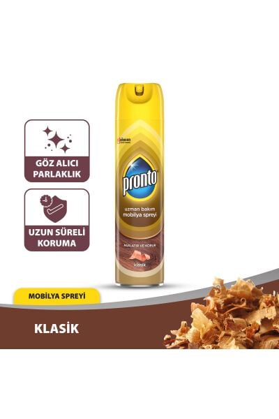 Pronto Ahşap Temizleyici Sprey Klasik 300 Ml