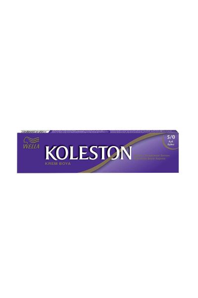 Wella Koleston Tüp Saç Boyası 5/0 Açık Kahve