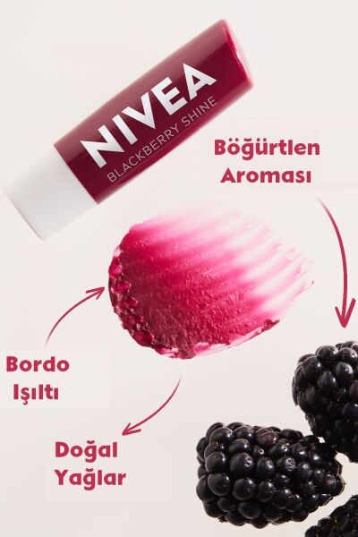 Nivea Dudak Bakım Kremi Böğürtlen 4.8 gr