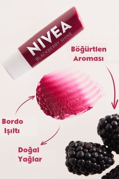 Nivea Dudak Bakım Kremi Böğürtlen 4.8 gr