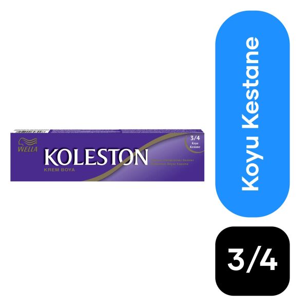 Wella Koleston Tüp Saç Boyası 3/4 Kestane