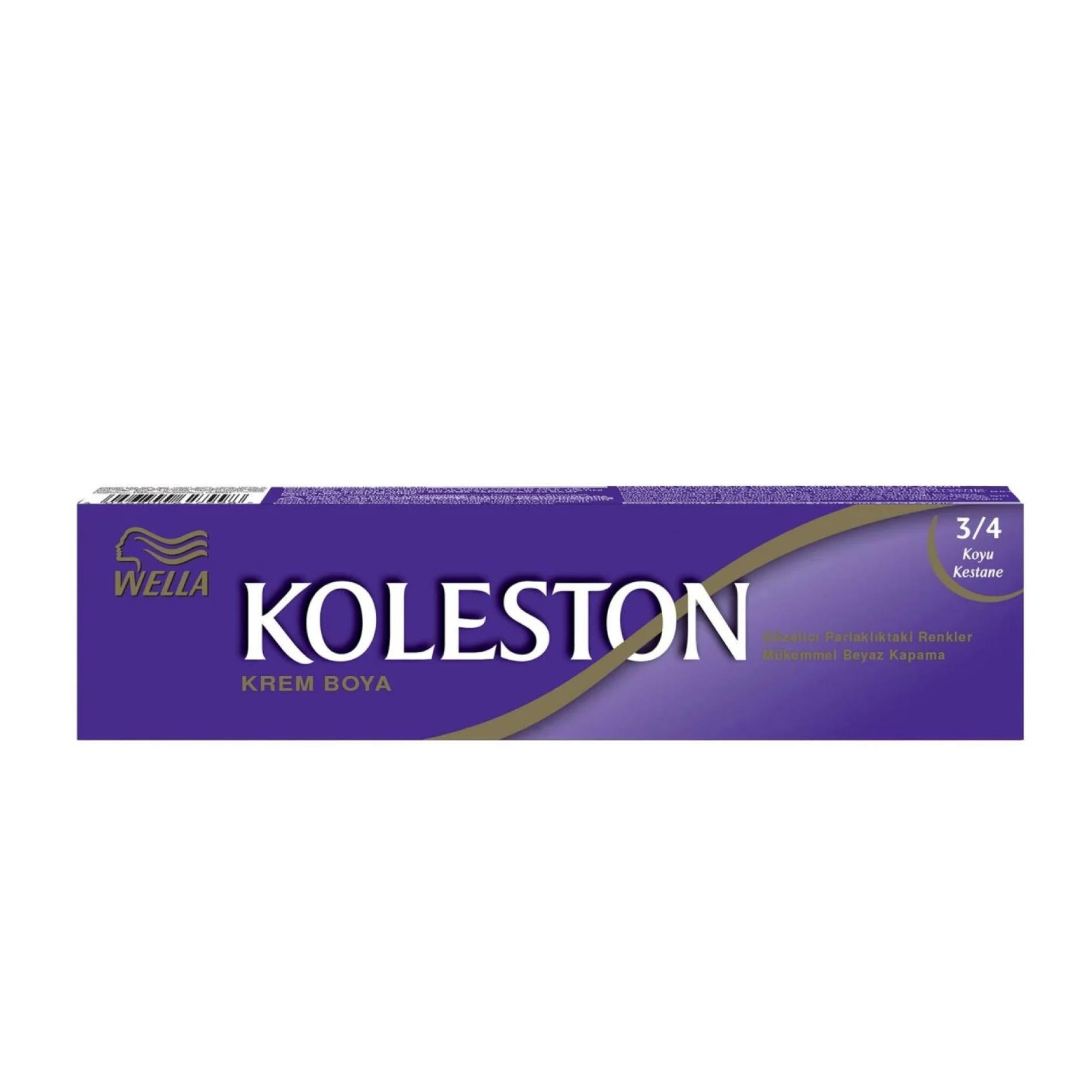 Wella Koleston Tüp Saç Boyası 3/4 Kestane