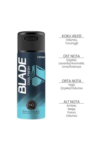 Blade Deodorant 150 ml Cool Fresh