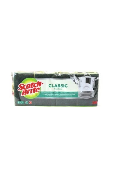 Scotch Brite Yeşil Klasik Sünger 8Li