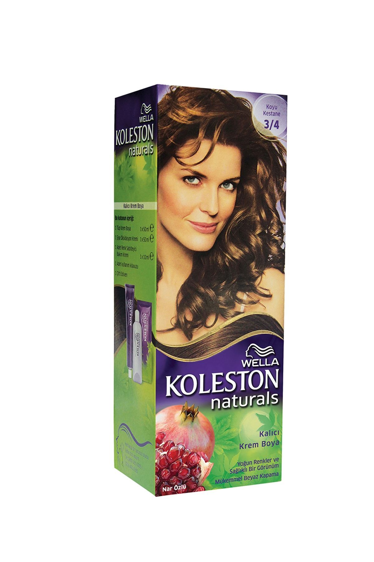 Wella Koleston Naturals Saç Boyası 3/4 Koyu Kestane