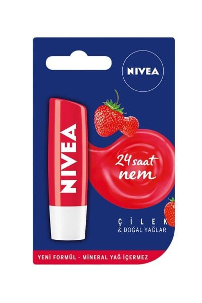 Nivea Çilek Aromalı Dudak Bakım Kremi 4.8 gr