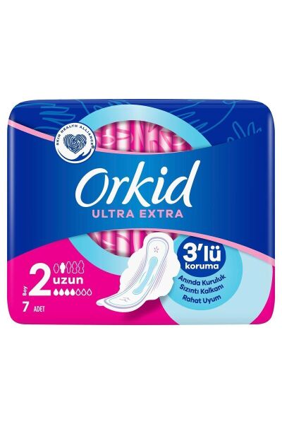 Orkid Ultra Extra Hijyenik Ped Uzun Tekli Paket 7'li