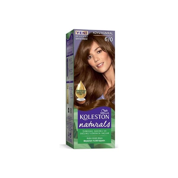 Wella Koleston Naturals Saç Boyası 6/0 Koyu Kumral