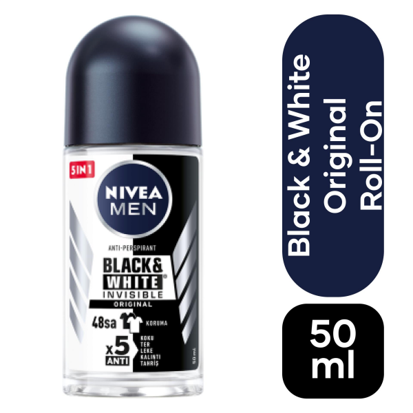 Nivea Roll-on 50 ml Erkek B&W Orijinal