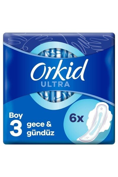 Orkid Ultra Hijyenik Ped Gece & Gündüz Tekli Paket 6'lı