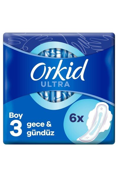 Orkid Ultra Hijyenik Ped Gece & Gündüz Tekli Paket 6'lı