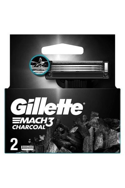 Gillette Mach-3 2'li Yedek Charcoal