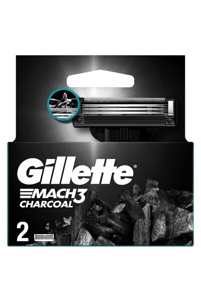 Gillette Mach-3 2'li Yedek Charcoal