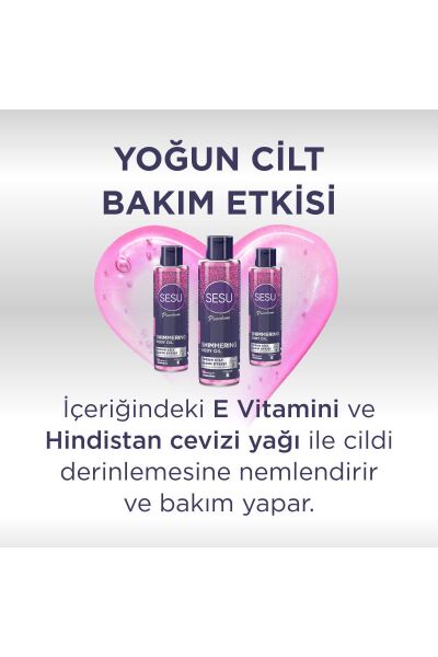Sesu Vücut Yağı Parıltılı 150 ml
