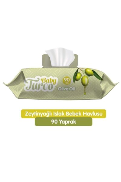 Turco Baby Islak Havlu 90 Lı Zeytinyağlı