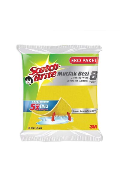 Scotch Brite Temizlik Bezi Eco Pack 8'li