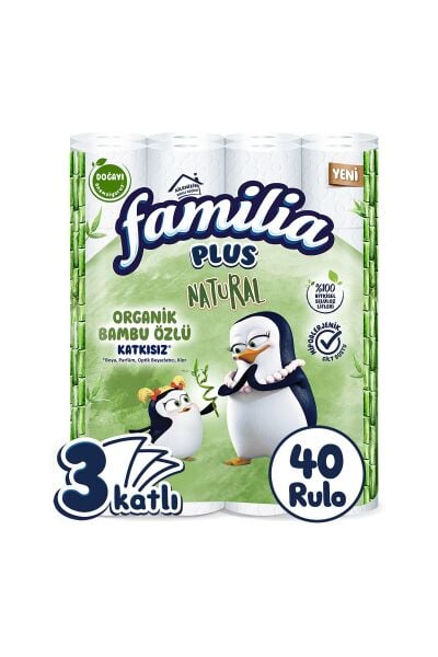 Familia Tuvalet Kağıdı Natural 40'lı 3 Katlı