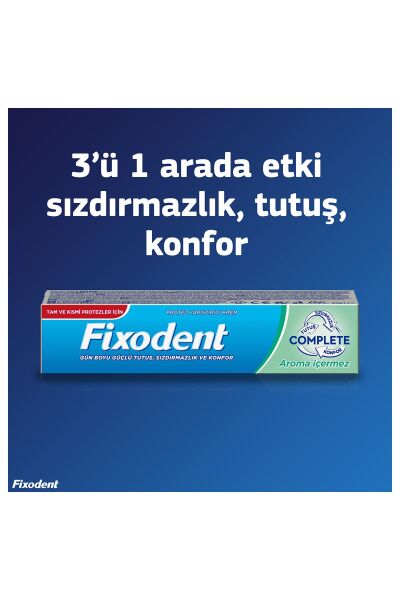 Fixodent Diş Protez Yapıştırıcı Krem Complete Ekstra Ferah 47 gr