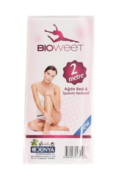 Biowet Ağda Bezi 2 Metre Rulo Spatula Hediye