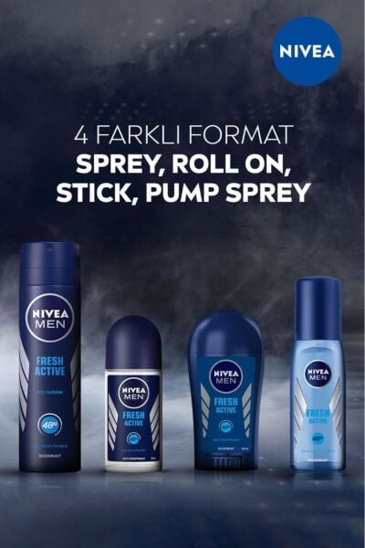 Nivea Deodorant Sprey  Men 75 ml Fresh Actıve