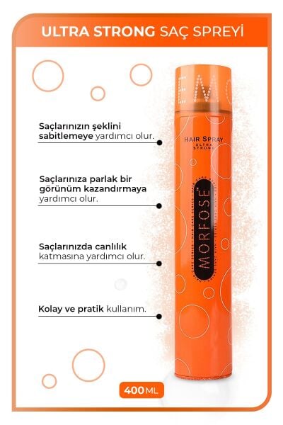 Morfose Saç Spreyi 400 ml Turuncu