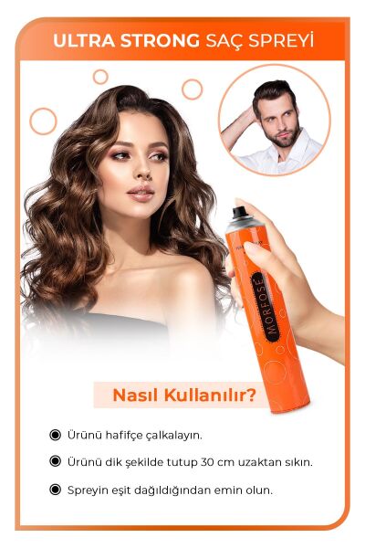 Morfose Saç Spreyi 400 ml Turuncu