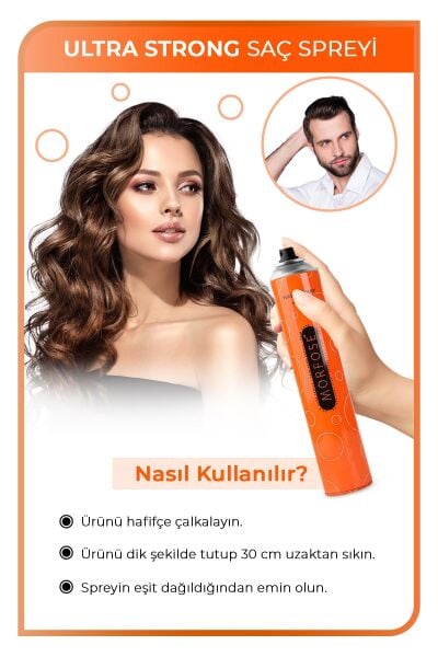 Morfose Saç Spreyi 400 ml Turuncu