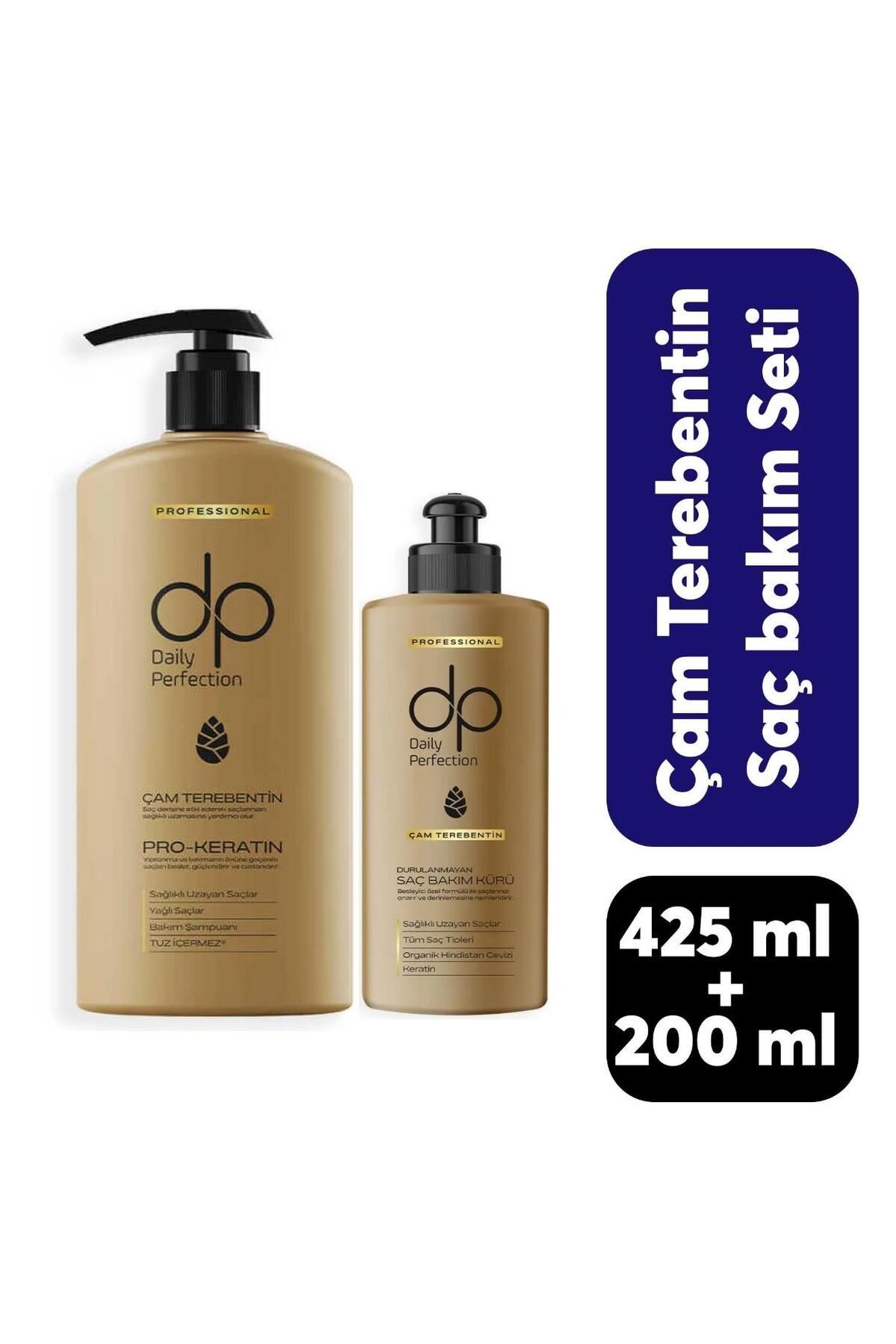 Dp Şampuan 425 ml + 200 ml Bakım Kürü Çam Terebentin