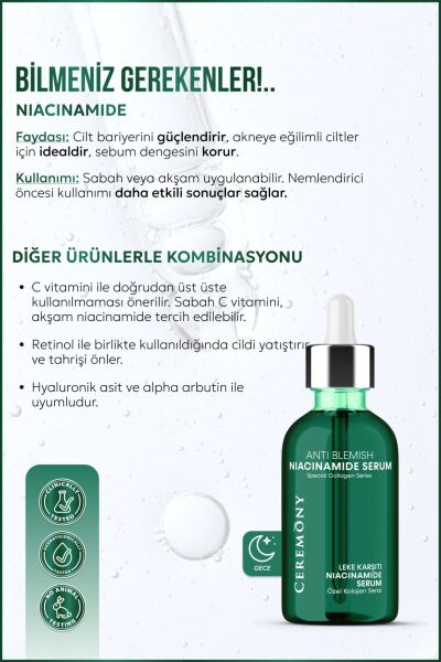 Ceremony Niacinamide Koruyucu-Onarıcı Cilt Bakım Serumu 30 ml
