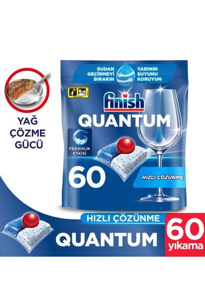 Finish Quantum Bulaşık Makinesi Tableti 60 Adet