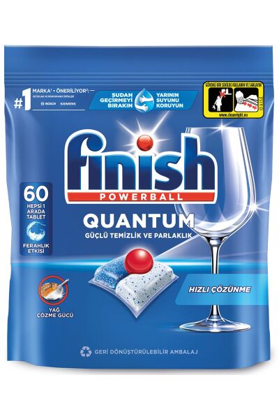 Finish Quantum Bulaşık Makinesi Tableti 60 Adet