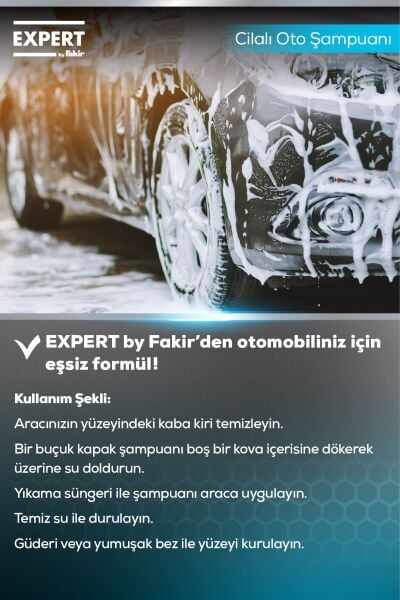 Expert by Fakir Cilalı Oto Şampuanı 1000 ml