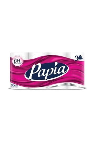 Papia 3 Katlı 16'lı Paket Tuvalet Kağıdı