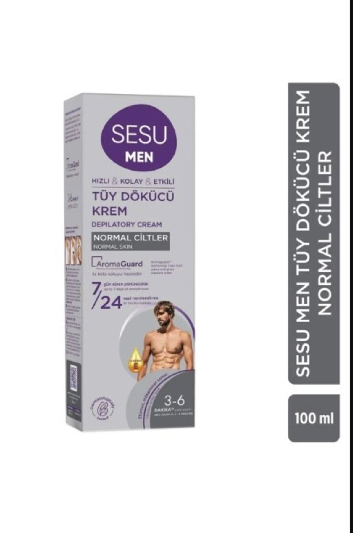Sesu Erkekler için Tüy Dökücü Krem 100ml
