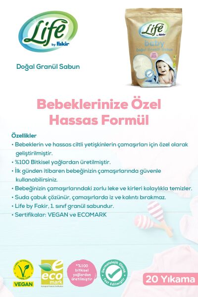 Fakir By Life Doğal Granül Sabun 1000Gr