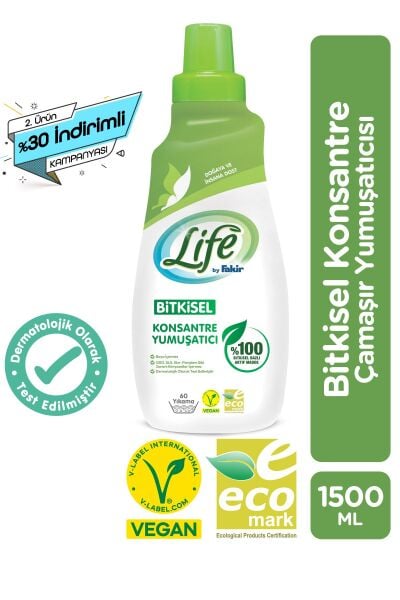 Fakir By Life Bitkisel Konsantre Yumuşatıcı 1500 Ml