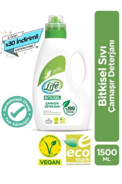 Fakir By Life Bitkisel Çamaşır Deterjanı 1500 Ml