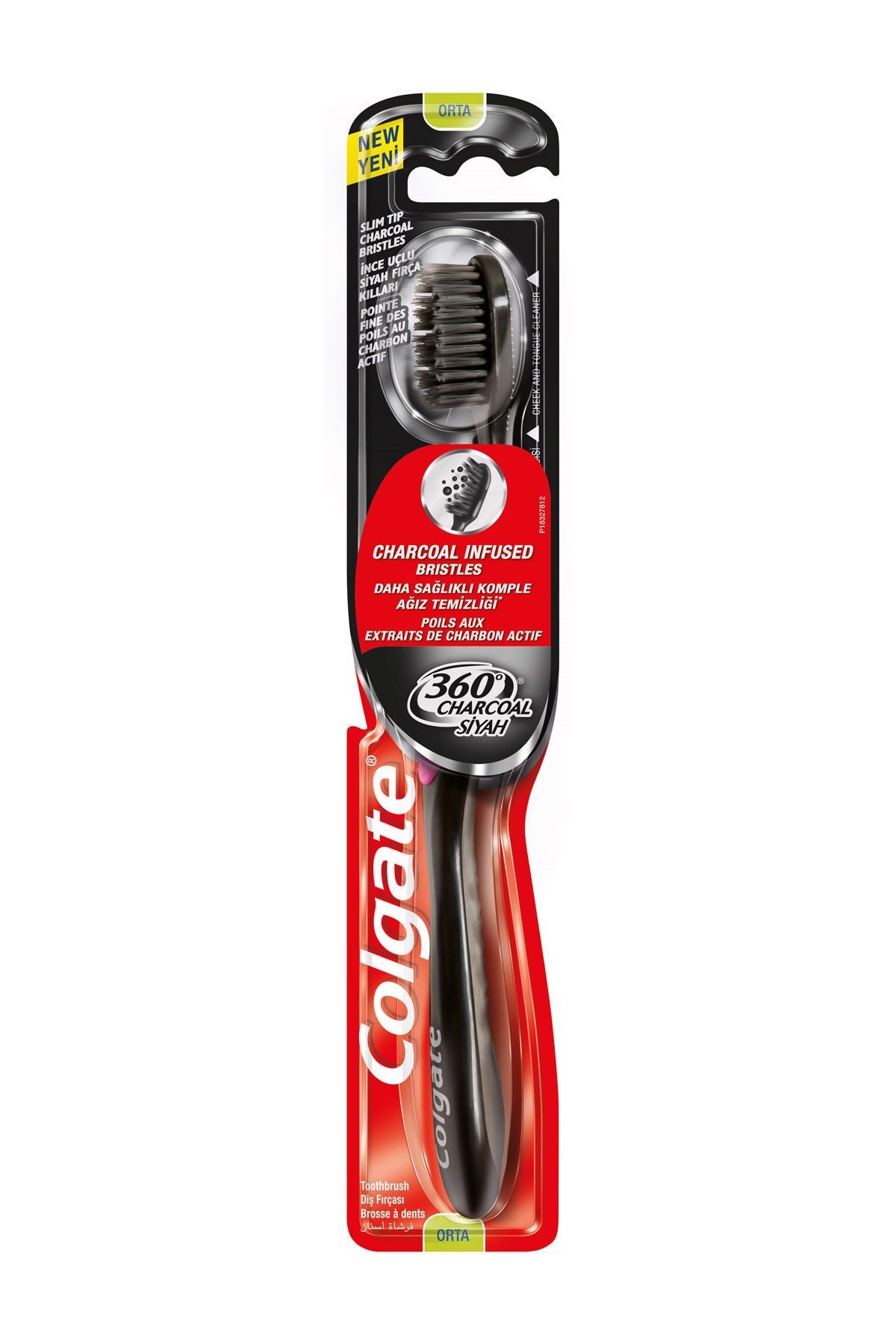 Colgate Diş Fırçası 360 Charcoal Siyah