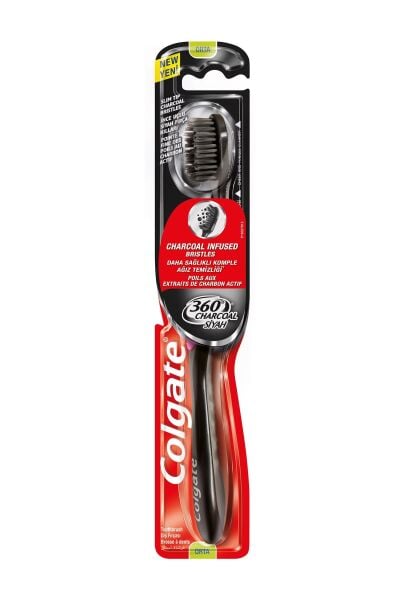 Colgate Diş Fırçası 360 Charcoal Siyah