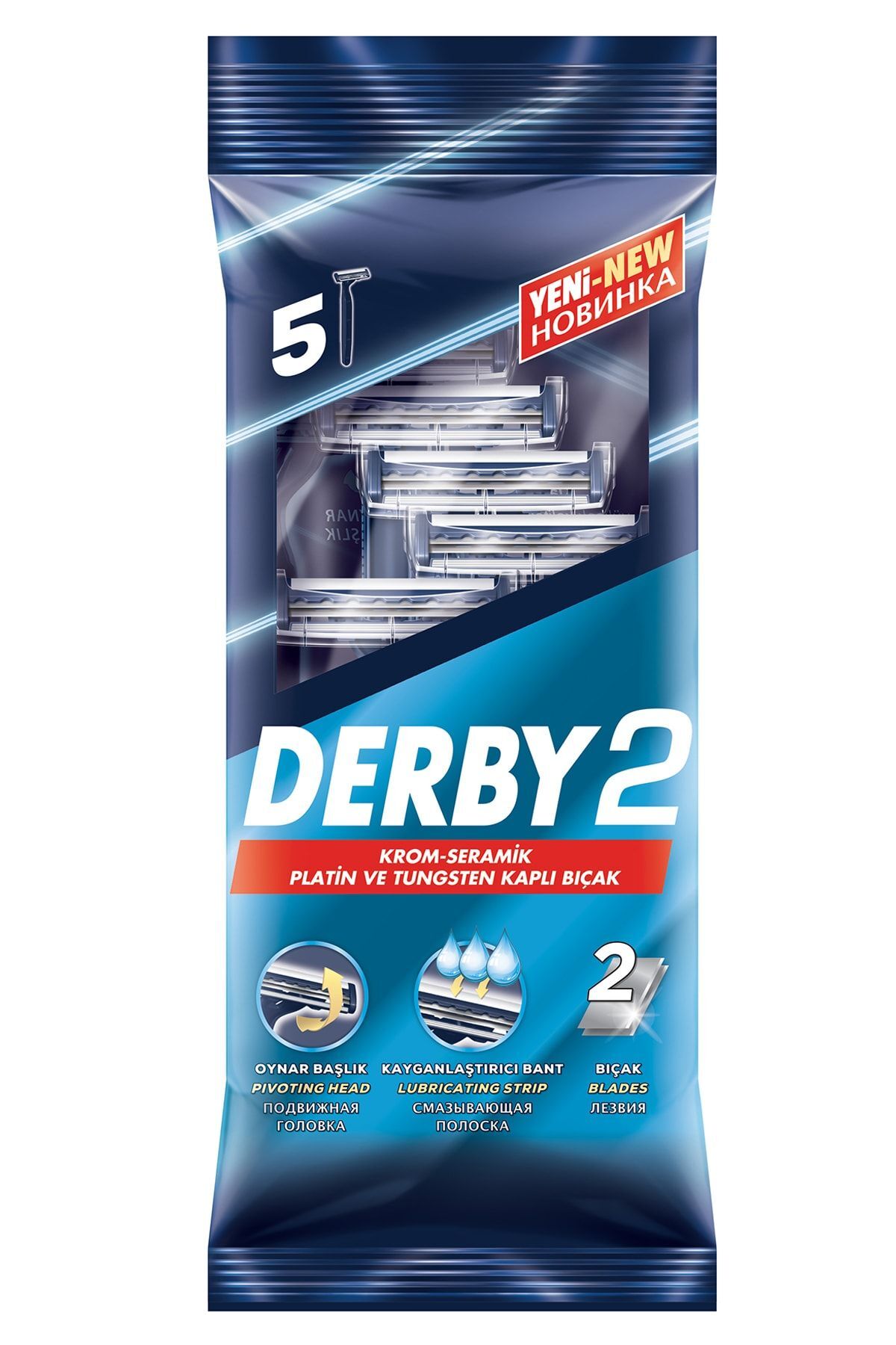 Derby Samurai 2 Bıcak 5 Li Yedek