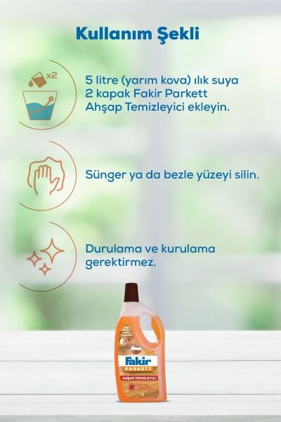 Fakir Ahşap Temizleyicisi 1 Lt