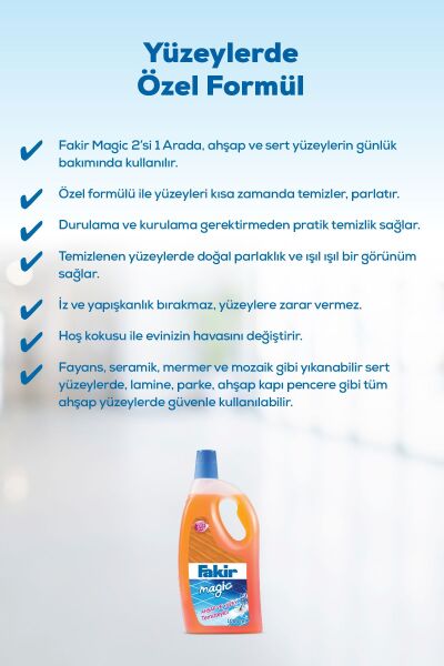 Fakir Ahşap Ve Yüzey Temizleyicisi Magic 1000 ml