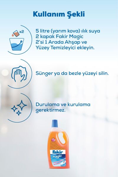 Fakir Ahşap Ve Yüzey Temizleyicisi Magic 1000 ml